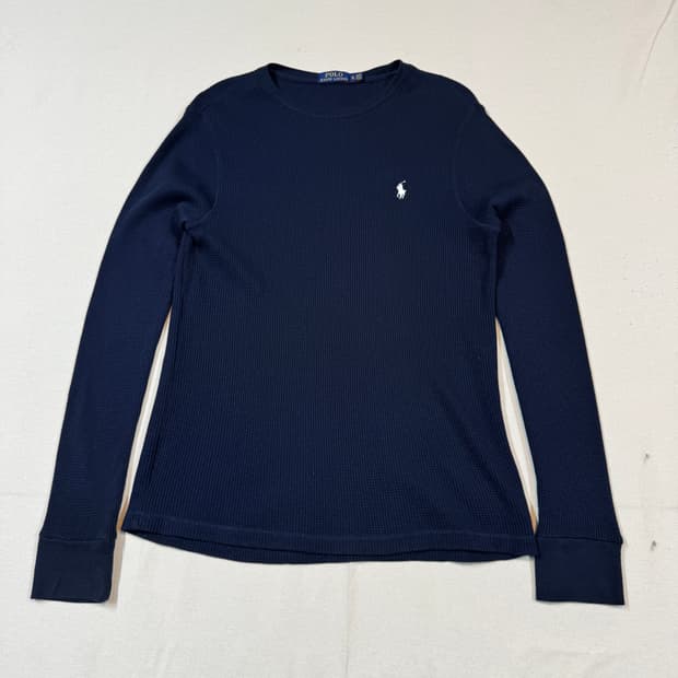 XL) 폴로 랄프로렌 써멀 와플티 롱슬리브 티셔츠 네이비