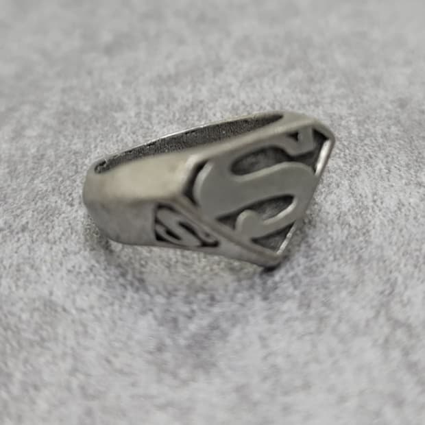 superman vintage ring
