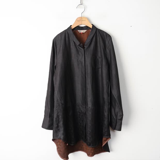 55/이새 머드 실크100 블라우스