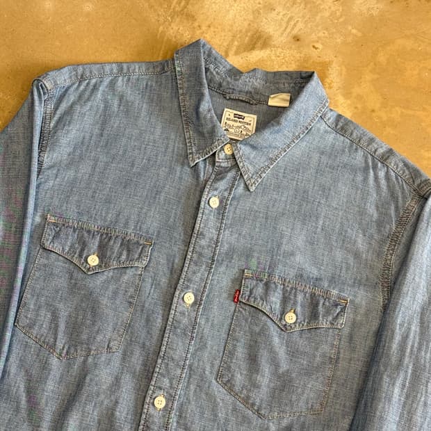 L 리바이스 웨스턴 데님 셔츠