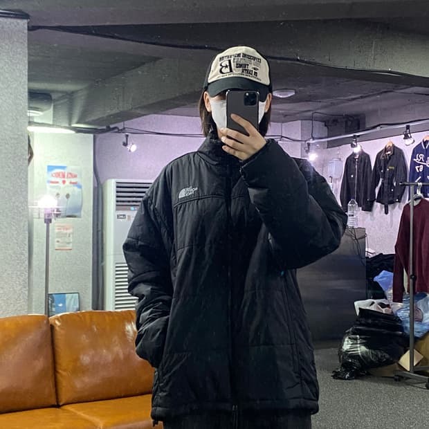노스페이스 스몰로고 나일론 점퍼 B2773