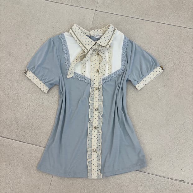 하늘 베이비 셔츠 반팔