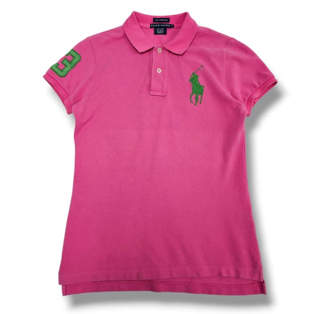 M POLO 폴로 랄프로렌 빅포니 피케 셔츠 핑크