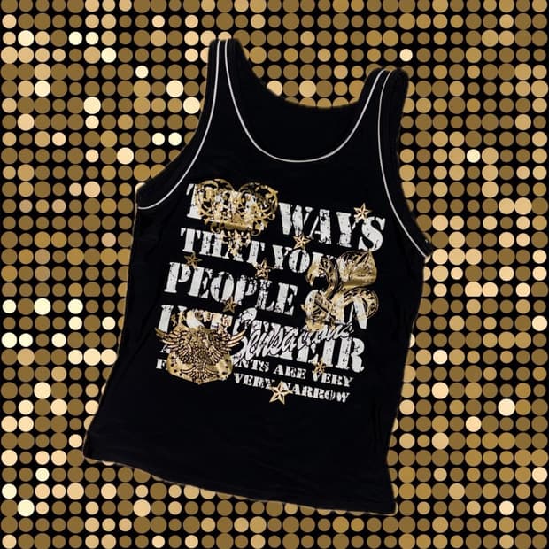 빈티지 갸루 펑크 슬리브리스