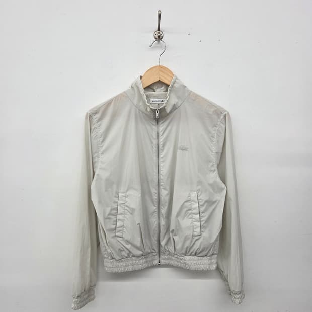 라코스테 아이보리 바람막이 집업 자켓 여s