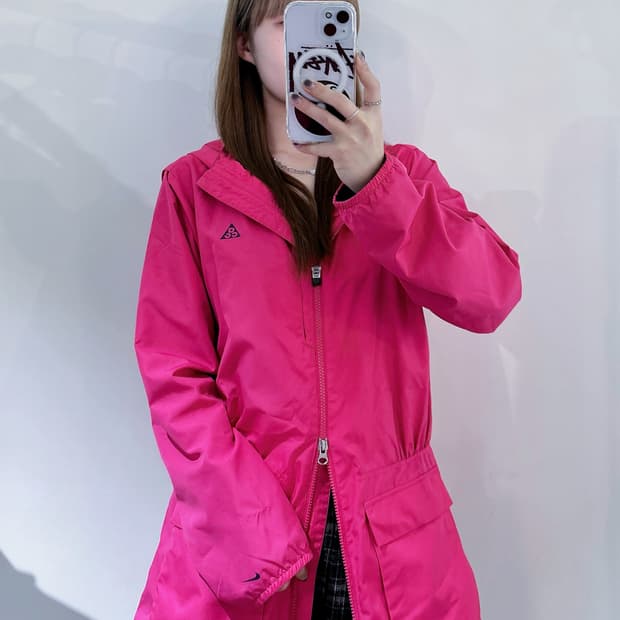 나이키 acg 투웨이 핑크 바람막이