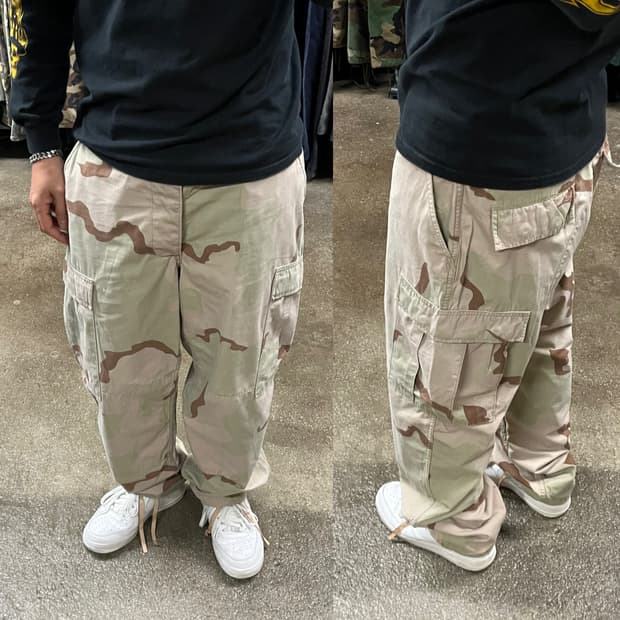 데저트 카모 BDU 팬츠 M/L (~34“)