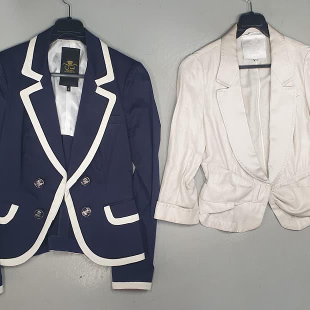 오즈세컨 네이비/아이보리 자켓 44