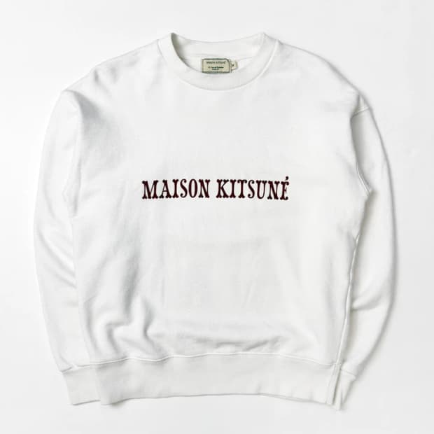 메종키츠네 재팬 자수로고 맨투맨 PN5388