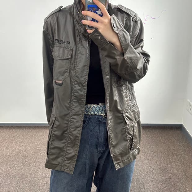 Guess 게스 브라운 멀티포켓 자켓