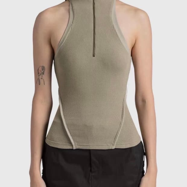 혜인서 하프집 레이서 백 half-zip racerback