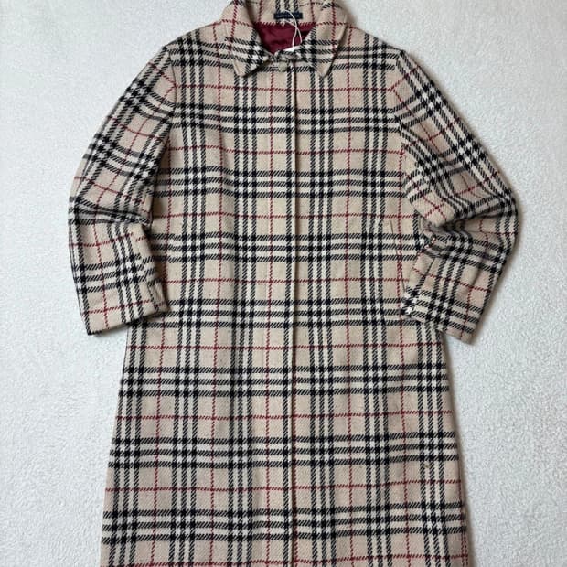 버버리 90's 노바체크 울 100% 시그니처 코트 PN6598   