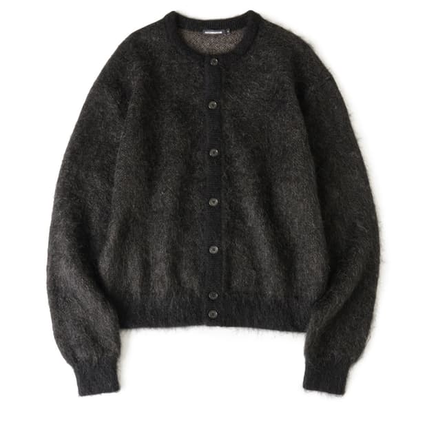 해칭룸 모헤어 가디건 블랙