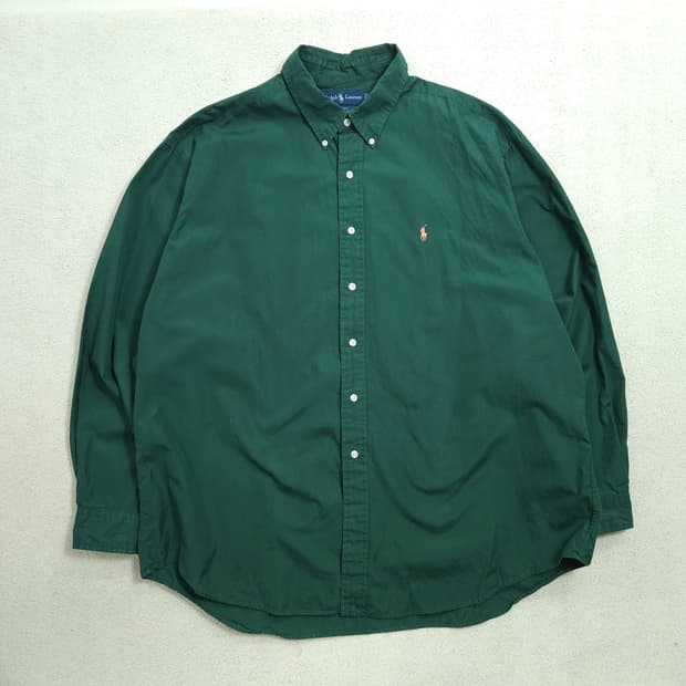 폴로 랄프 로렌 솔리드 셔츠 XXL 블레이크핏