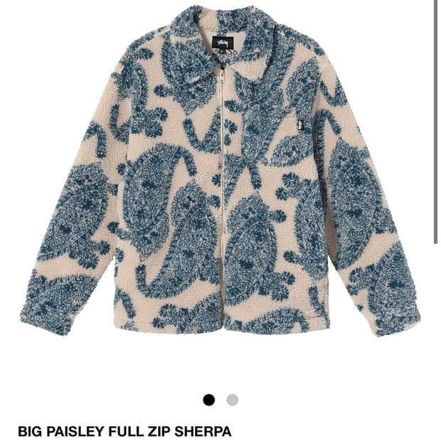 스투시 쉐르파 페이즐리 후리스