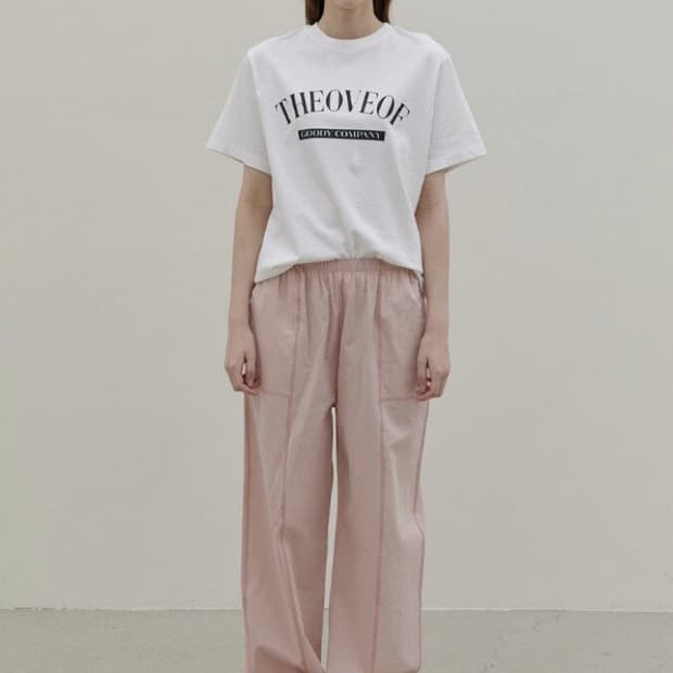 Oveof 오브오브 Pio 스트링 팬츠 핑크