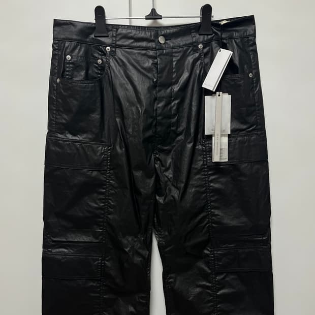 [33]릭오웬스 25fw 더블 카고 팬츠/블랙