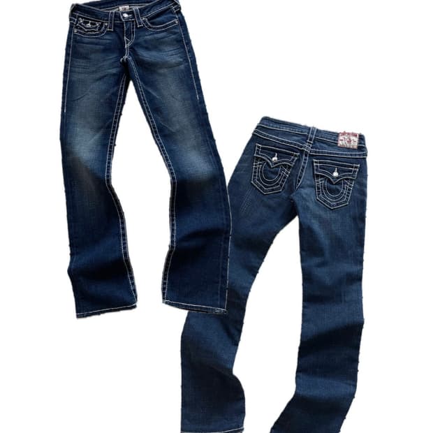 트루릴리전 DISCO BILLY BIG T 로우라이즈 데님팬츠