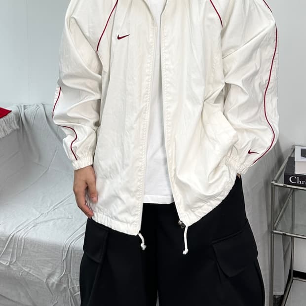 나이키 스우시 라인 트랙 바람막이 자켓 XL