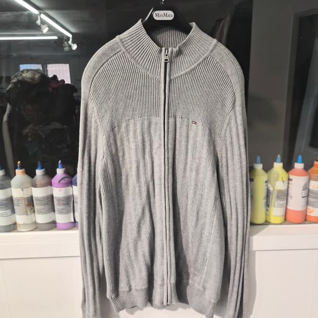L) 타미힐피거 니트 집업 팝니다