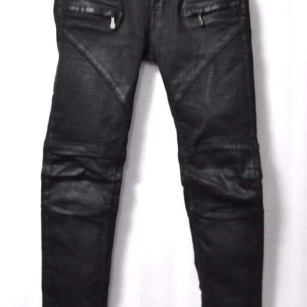 버커루/여성바이커코팅슬림스키니진(허리27)