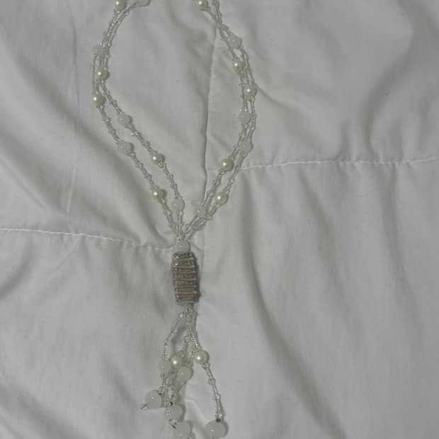빈티지 페어리 진주 비즈 목걸이