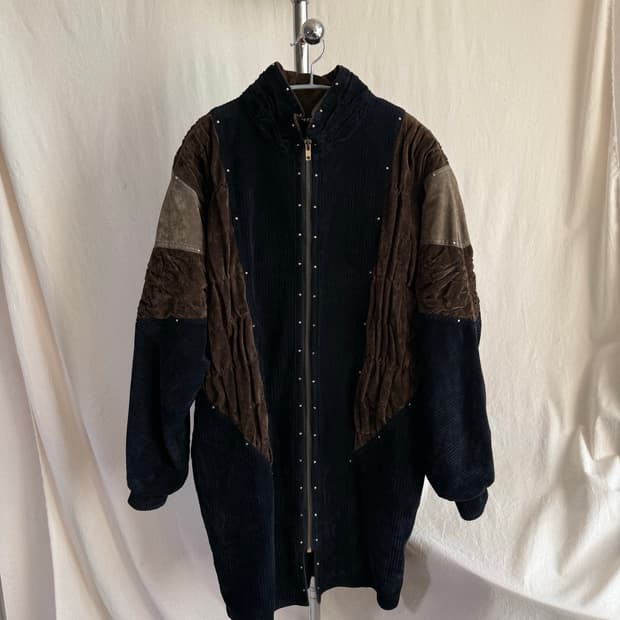 伊太利屋(ITALIYA) 코듀로이 퀼팅 자켓