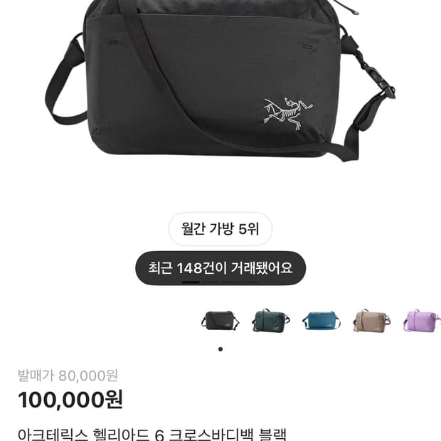 아크테릭스 헬리아드 6크로스바디백