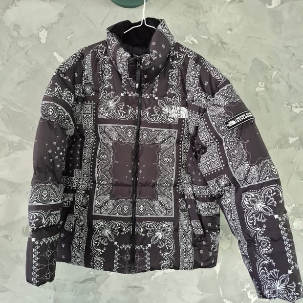 노스페이스 페이즐리 눕시 패딩 L(100) 5회미만착용