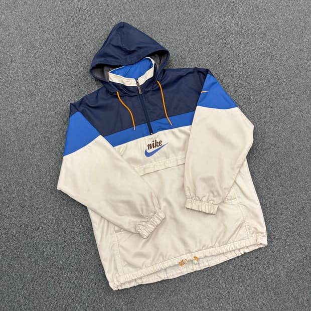 M)90’s 나이키 스우시 빈티지 올드스쿨 아노락점퍼