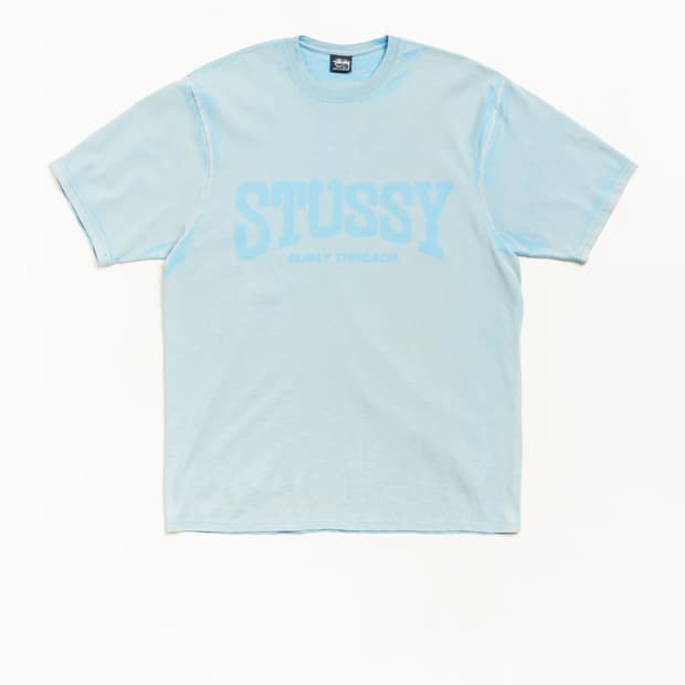 Stussy Burly Stone Washed Tee 스카이블루