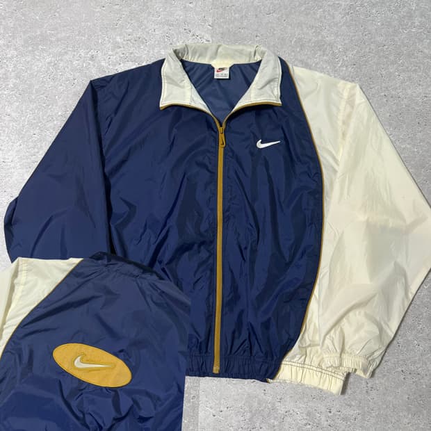 XL 나이키 빅로고 90s 올드스쿨 빅로고 오버핏 바람막이 자켓