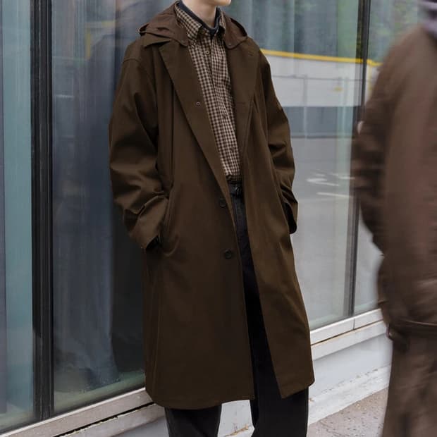 FW24 유니클로 U 오버사이즈 싱글브레스트 코트