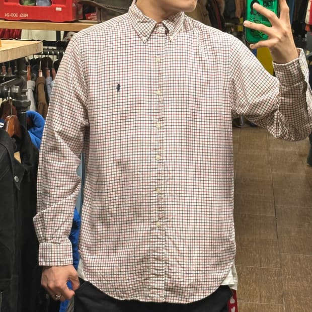 [HI] 폴로 랄프로렌 반팔셔츠 체크레드