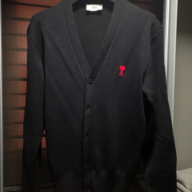 아미 스몰로고 가디건 L