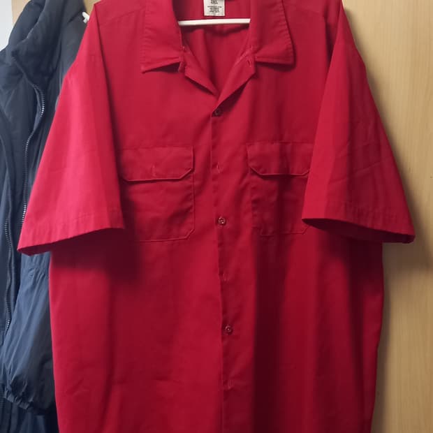 디키즈 1574 반팔 워크셔츠 잉글리쉬 레드 2XL