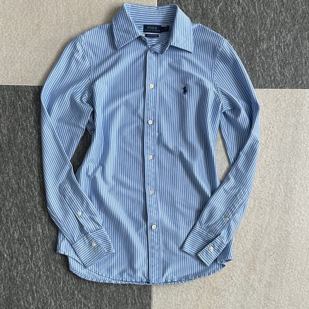 폴로 랄프로렌 스트라이프 니트 드레스 셔츠 