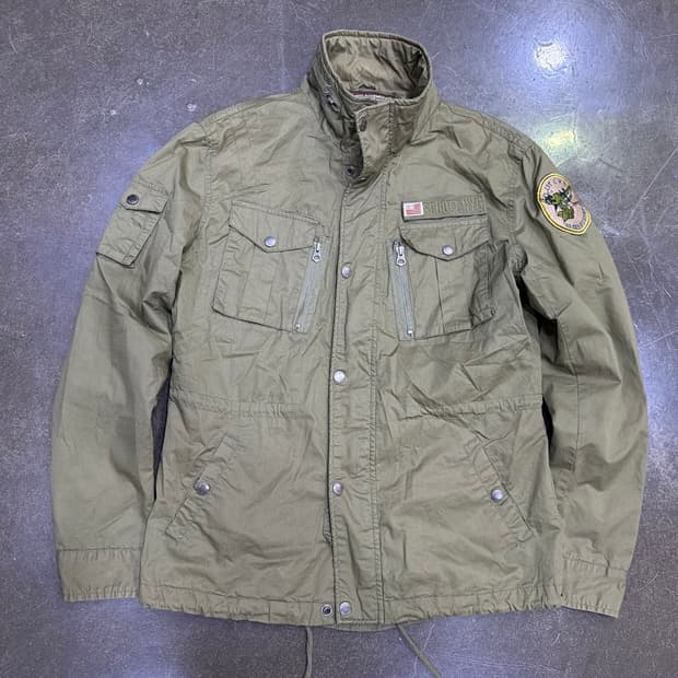 쇼트 밀리터리 패치 M65 필드자켓 올리브 M