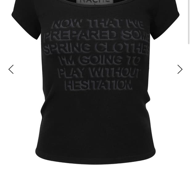  나체 CONVEX PRINTED T-SHIRT BLACK