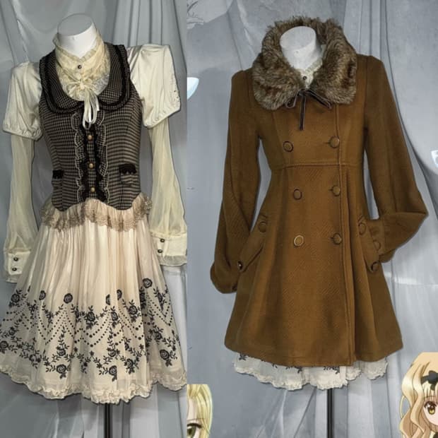 엑시즈팜 꿈파 허니깔 리마깔 러블리 갸루 데일리 클래식 로리타 코디세트 