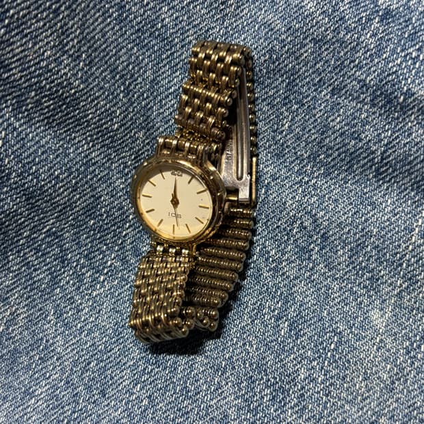 basic metal watch