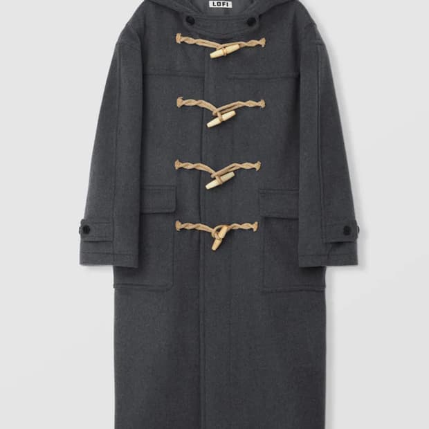 [로파이] 오버핏 스테디 더플 코트