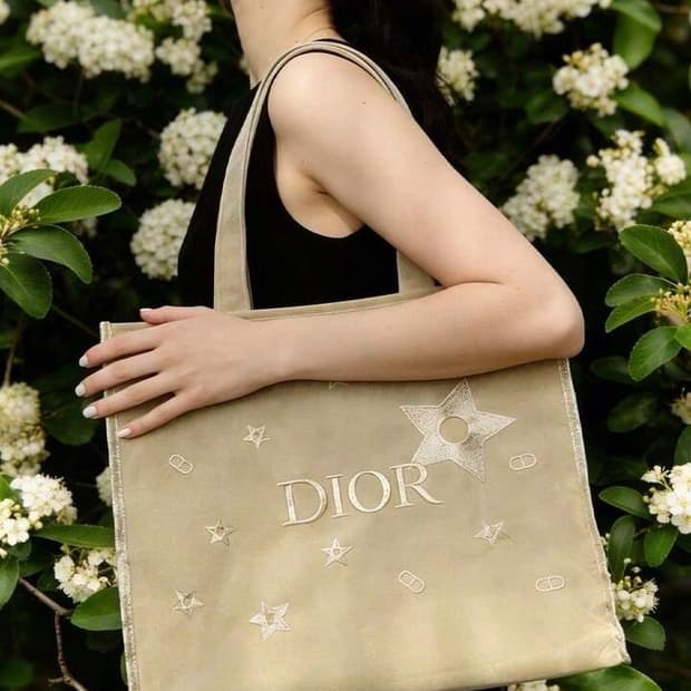 디올뷰티 리미티드 스타 메쉬 토드백 기프트백