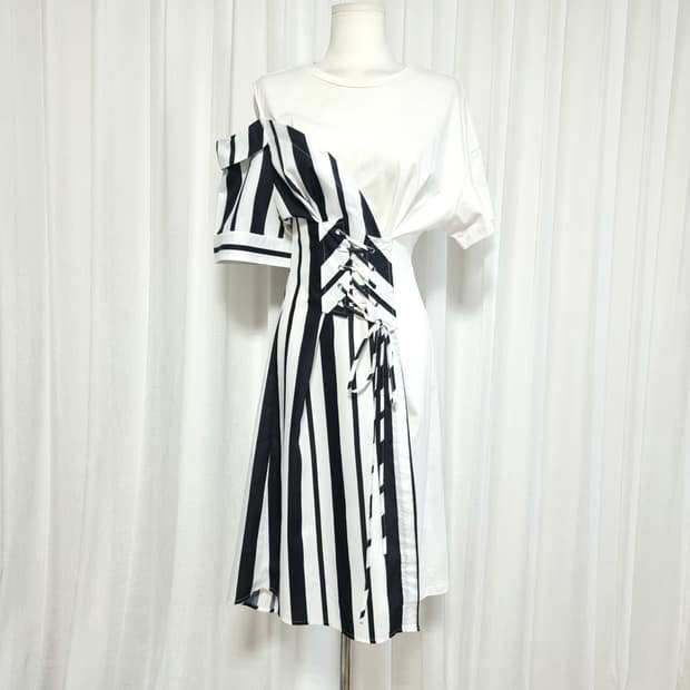 사카이 sacai 언발란스 코르셋 원피스 (55) 상태굿