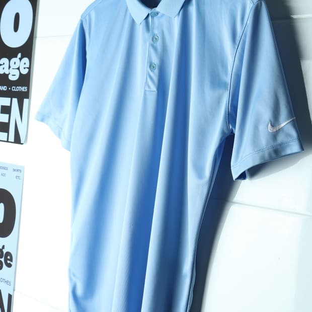(L-XL) 나이키 반팔 카라 티셔츠 기능성 골프 하늘색-H34050