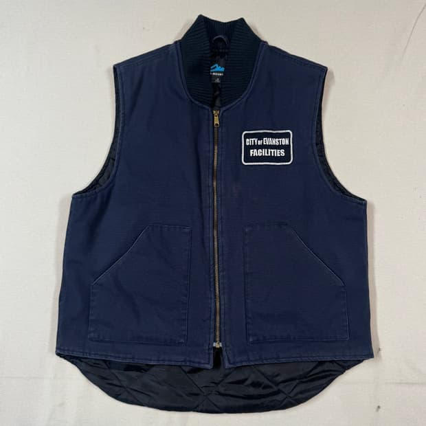M) Mountain USA 워크웨어 덕 캔버스 베스트 자켓