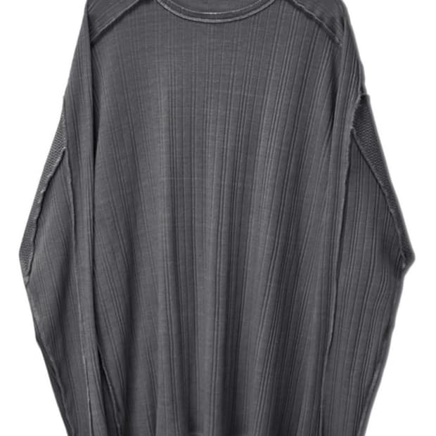 Ignota core8 washed ls tee charcoal