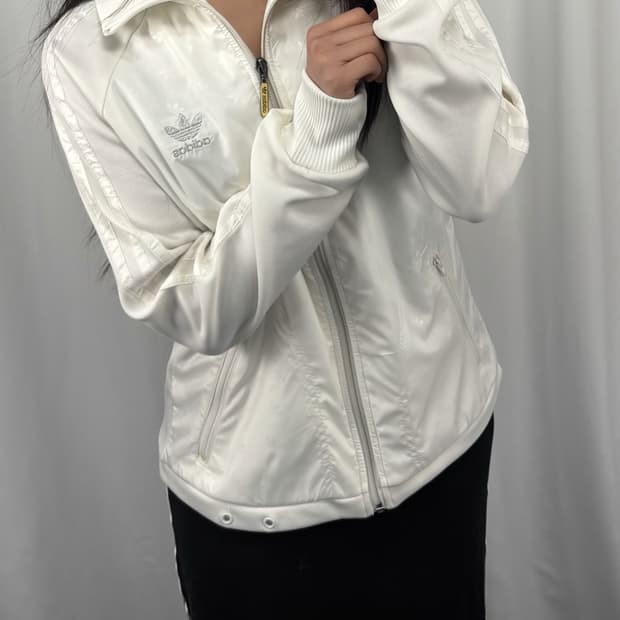 아디다스 화이트 파이어브레이커 트랙탑