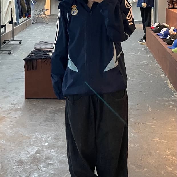 아디다스 레알 마드리드 후디 바람막이자켓 H1206