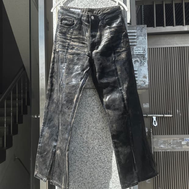 자라 코팅 데님 팬츠